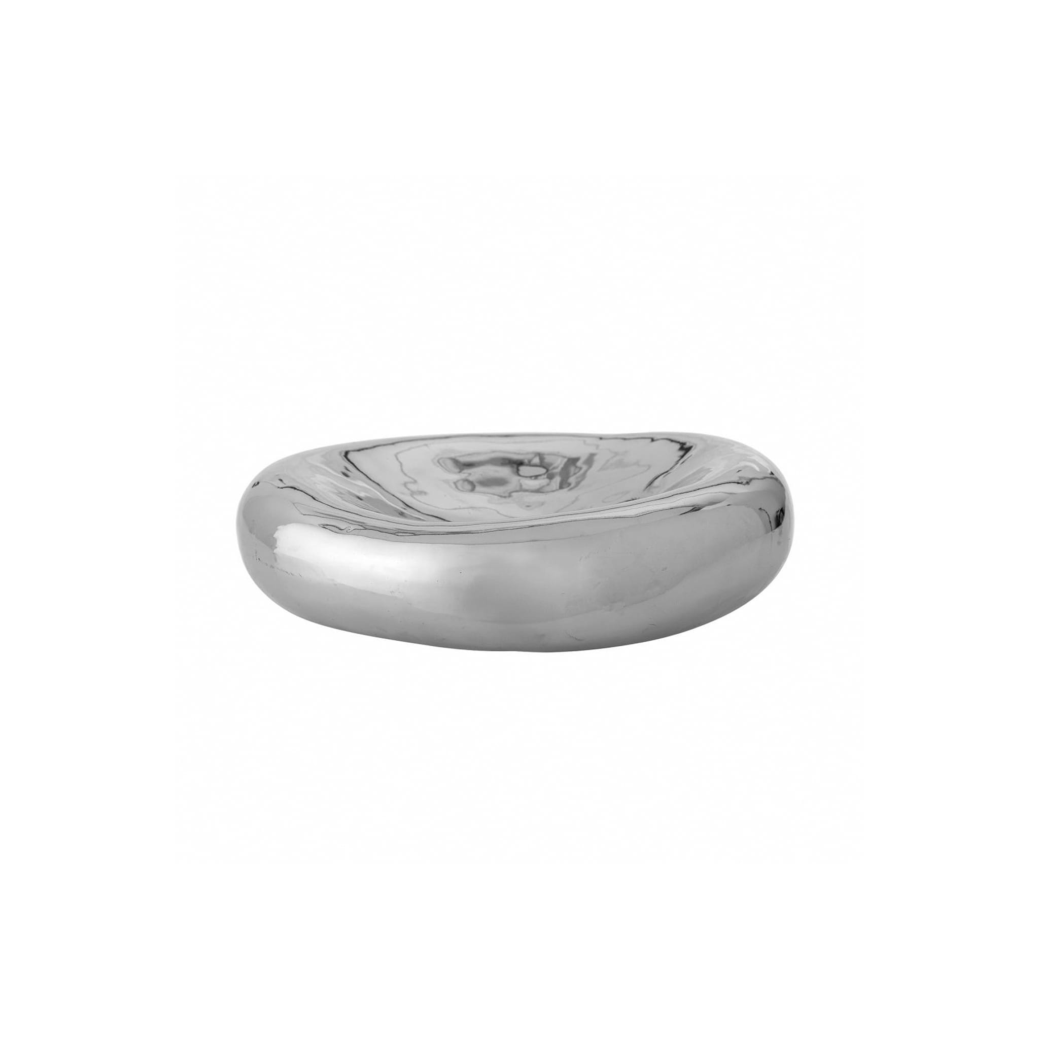Chrome Stoneware Decorative Bowl D23CM