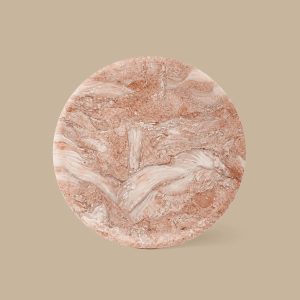 hrd-0003-1 Fossil Pink Marble Decorative Tray D20CM