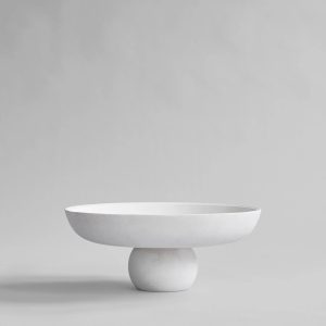 hrd-0011-1 Bone White Decorative Bowl D43CM