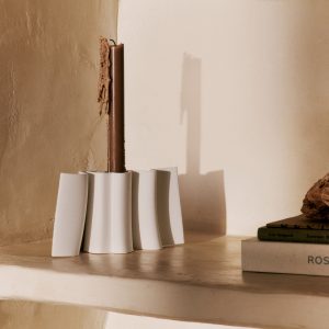 Off-White Candle Holder